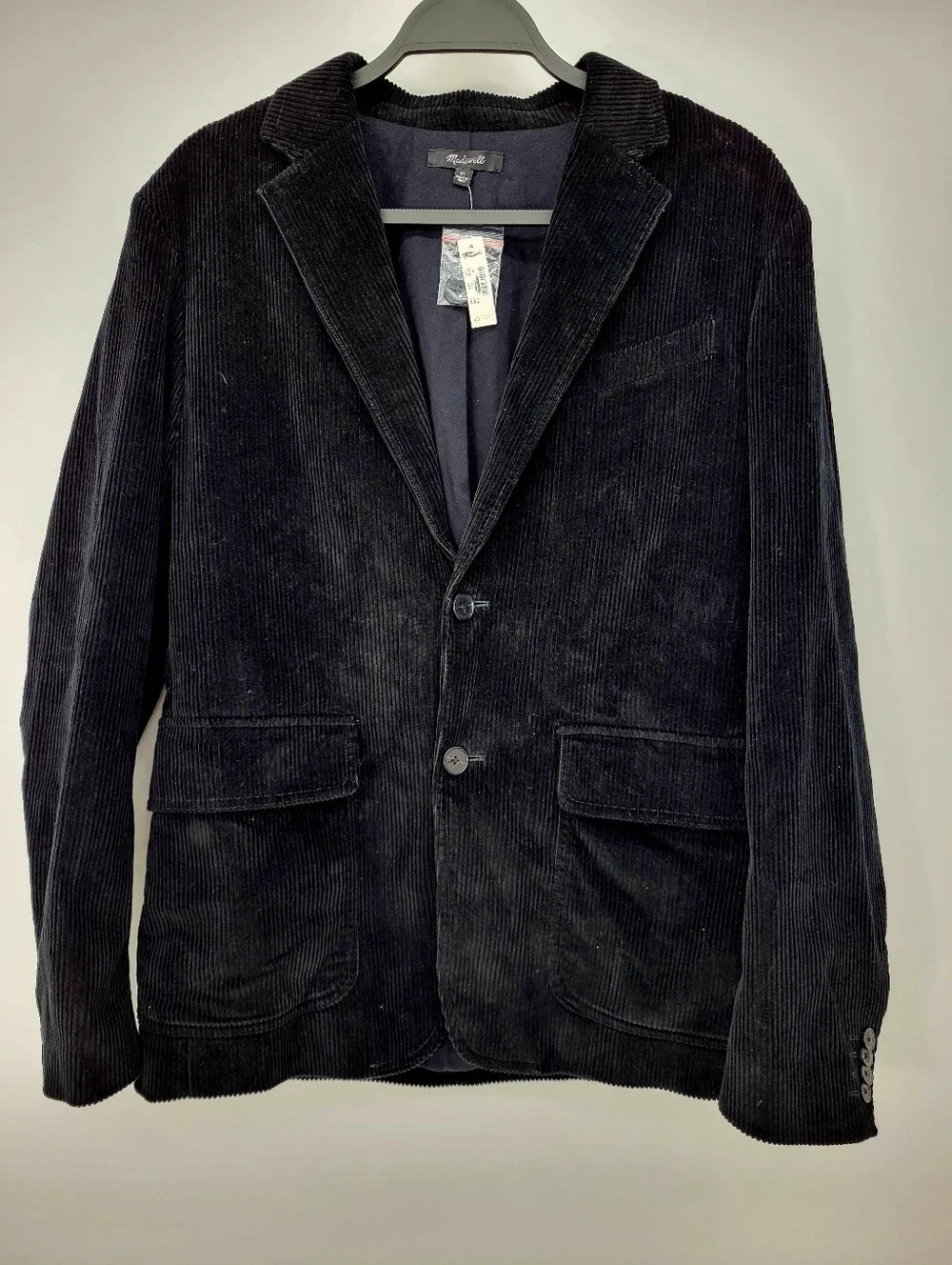 Madewell Unstructured Blazer in Corduroy NX974 Size 36 Black